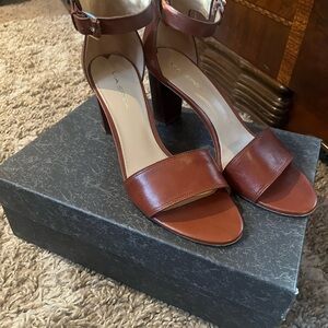 Via Spiga Women's Brown Heeled Sandals sz 9